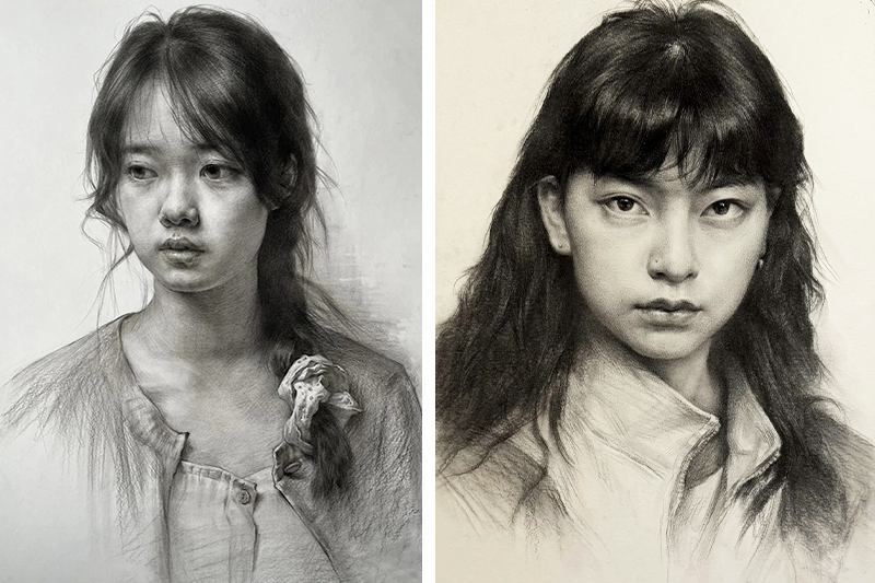 画室素描头像